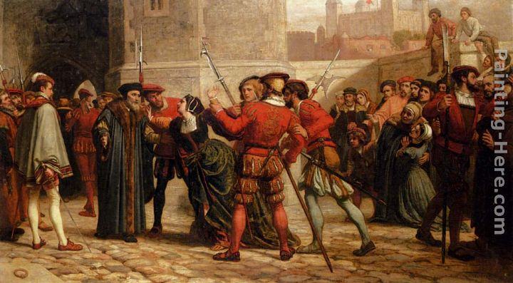 William Frederick Yeames The Meeting Of Sir Thomas More With His Daughter After His Sentence Of Death